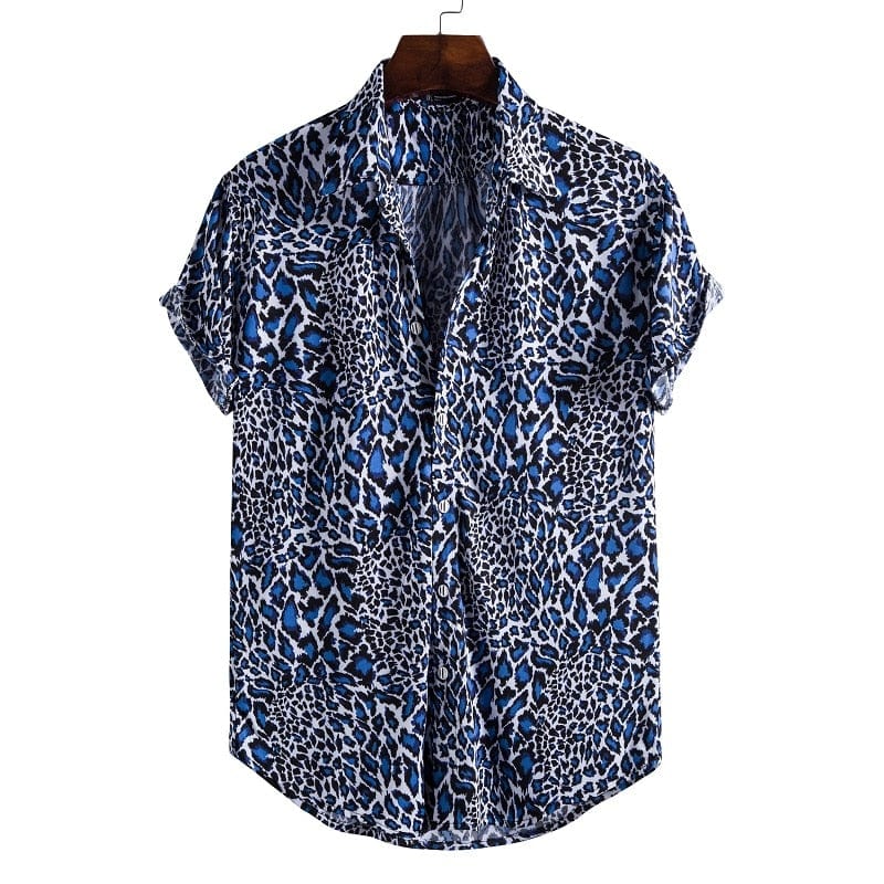 Men's Short Sleeve Hawaiian Social Shirt Classic Elegant Style