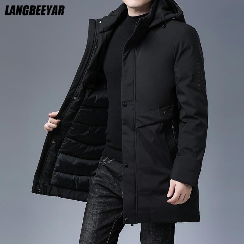 Men's Thick Hooded Winter Parka Jacket