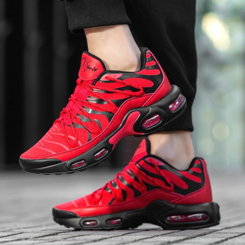 Men's Lightweight Breathable Lace-Up Outdoor Jogging Sneakers