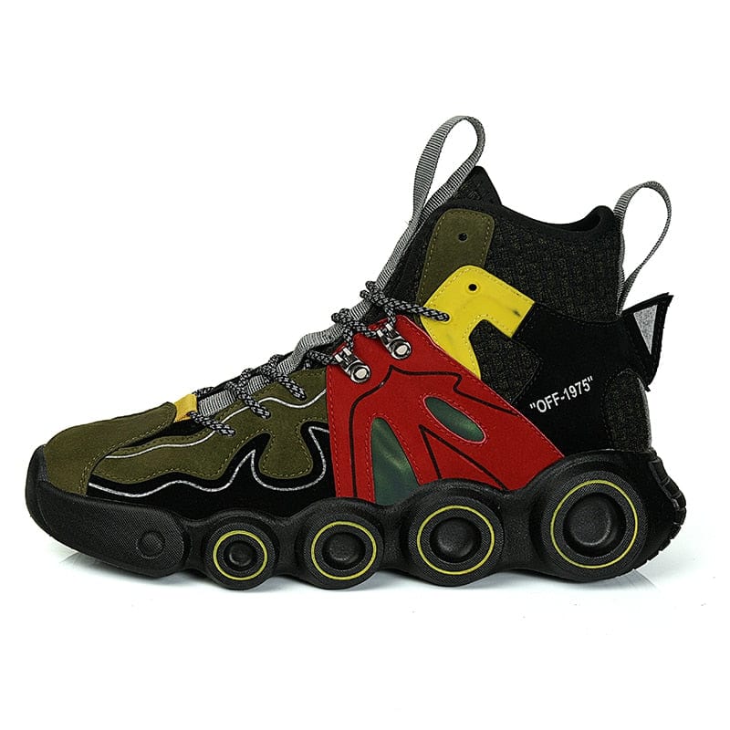 Men's Thick-Sole Luminous Outdoor Running Walking Sneakers