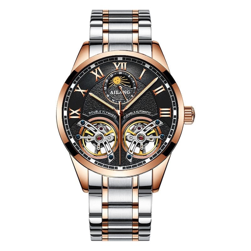 Men's AILANG Double Flywheel Automatic Mechanical Watch