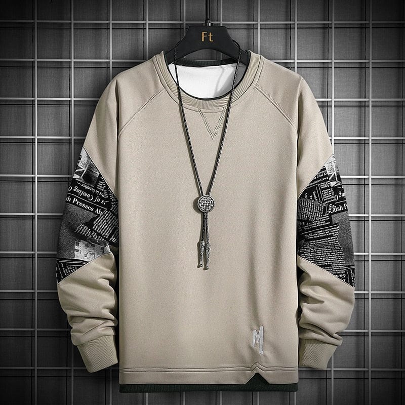 Men's Oversized Crewneck Harajuku Streetwear Sweatshirt