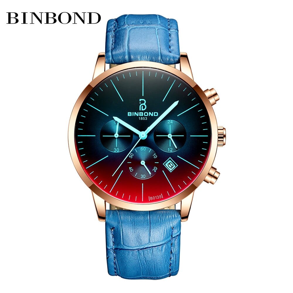 Men's Stainless Steel Chronograph Business Wrist Watch