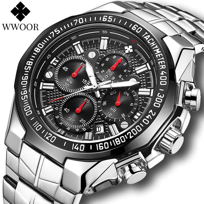Men's Classic Sport Quartz Chronograph Watch 2026, Stainless Steel