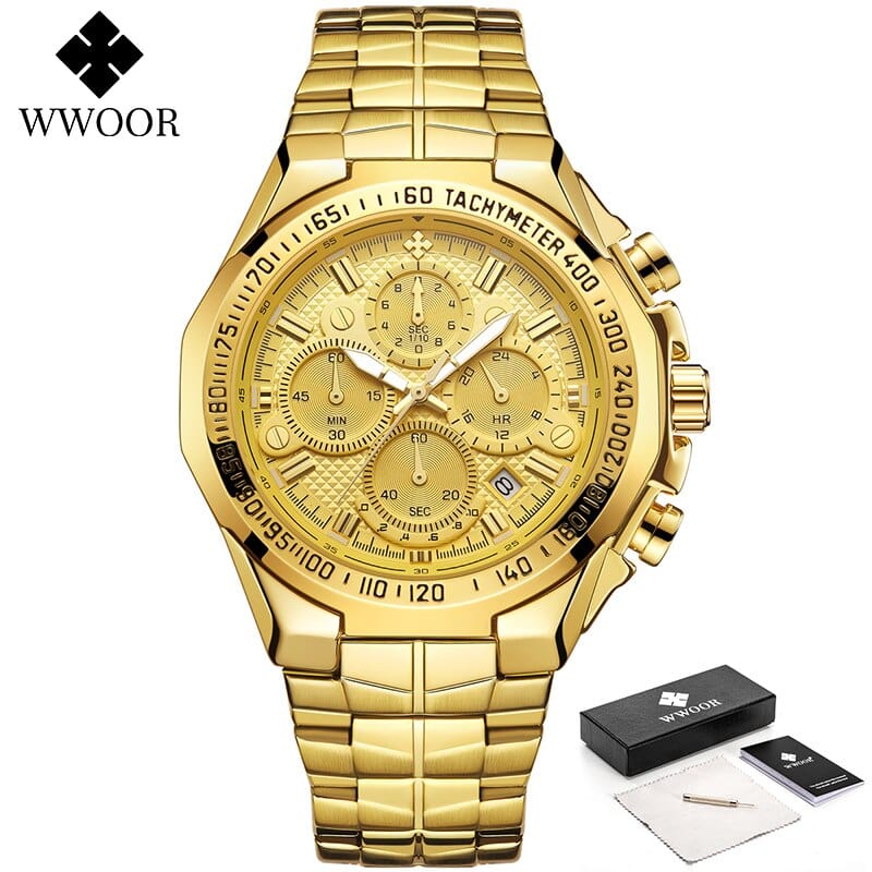 Men's Classic Sport Quartz Chronograph Watch 2026, Stainless Steel
