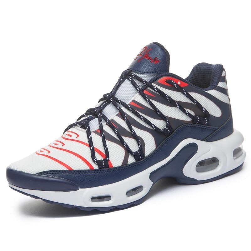 Men's Lightweight Breathable Lace-Up Outdoor Jogging Sneakers