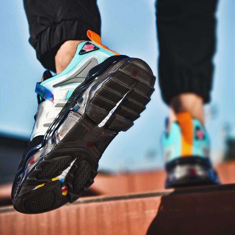 Men's Lightweight Elastic Running Jogging Outdoor Sports Sneakers