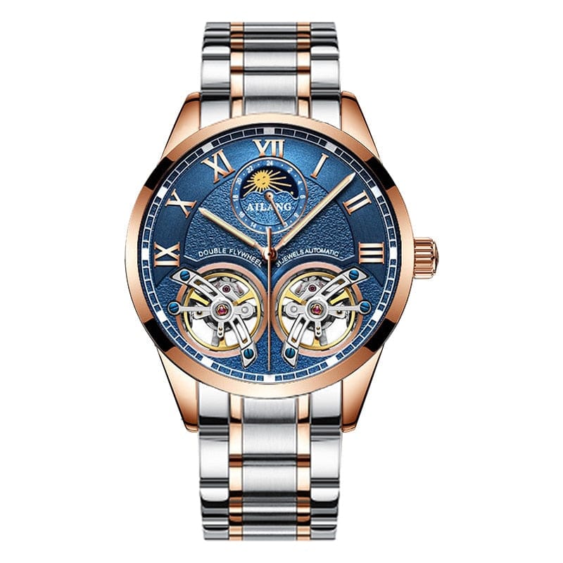 Men's AILANG Double Flywheel Automatic Mechanical Watch