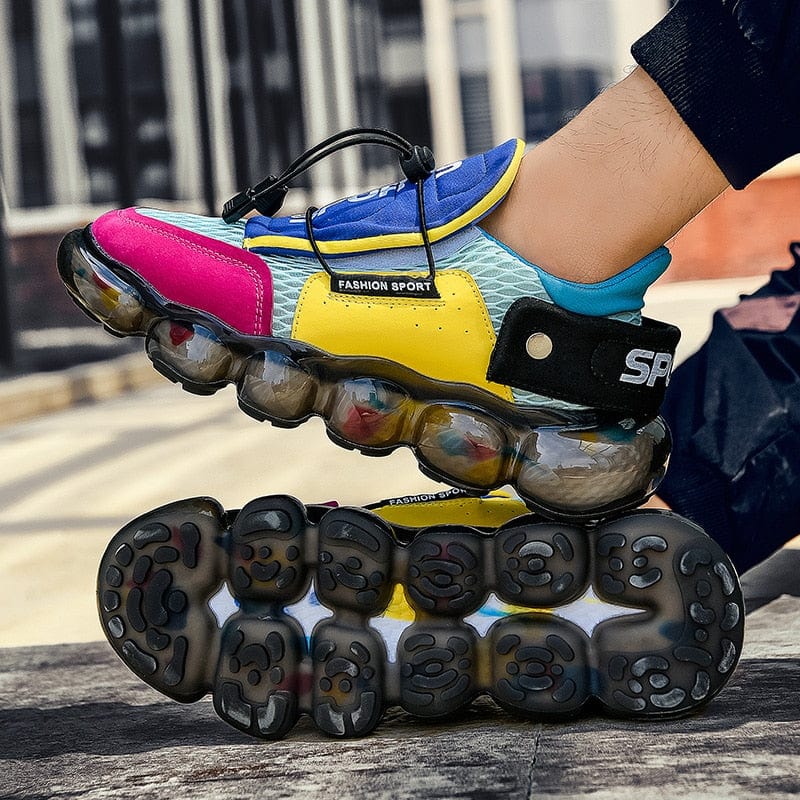 Men's Mesh Air-Cushion Breathable Outdoor Running Sneakers