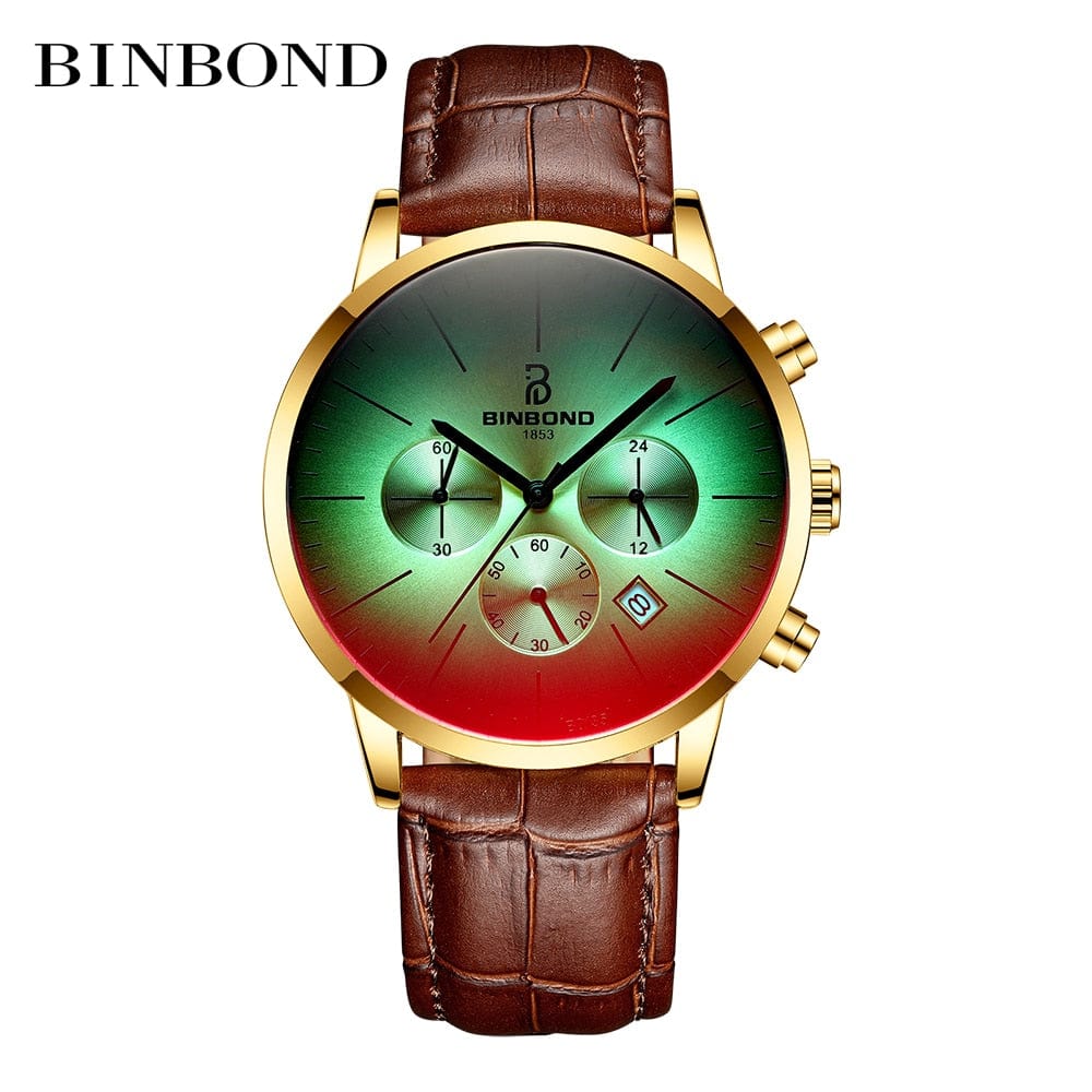 Men's Stainless Steel Chronograph Business Wrist Watch