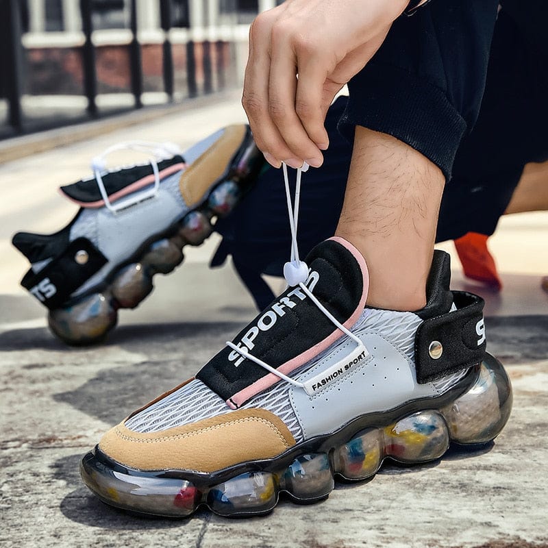 Men's Mesh Air-Cushion Breathable Outdoor Running Sneakers