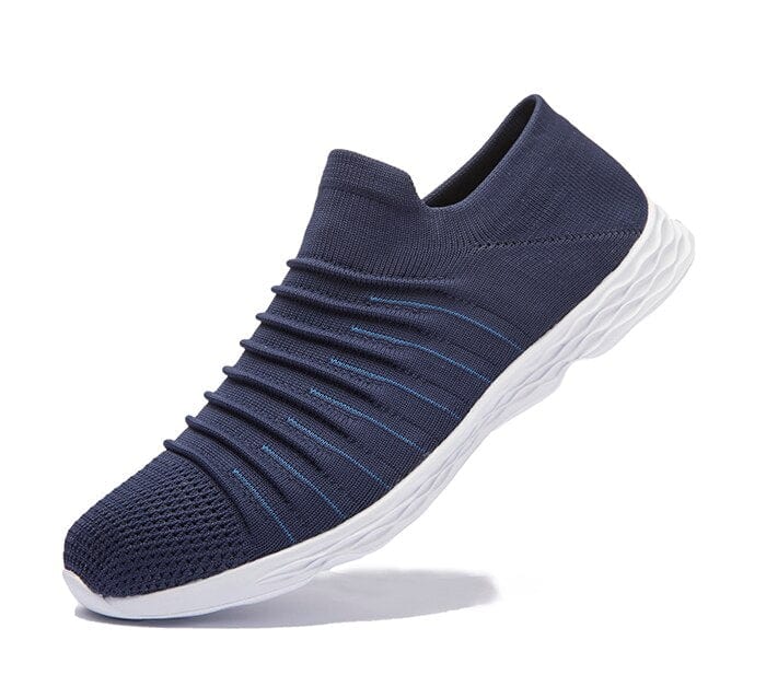 Men's Lightweight Breathable Hole-Sole Sneakers, Size 50