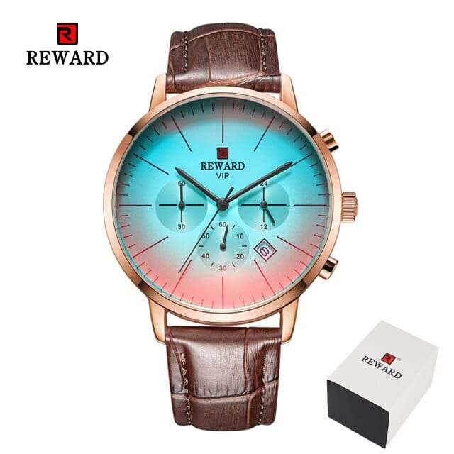 Men's Stainless Steel Chronograph Business Watch