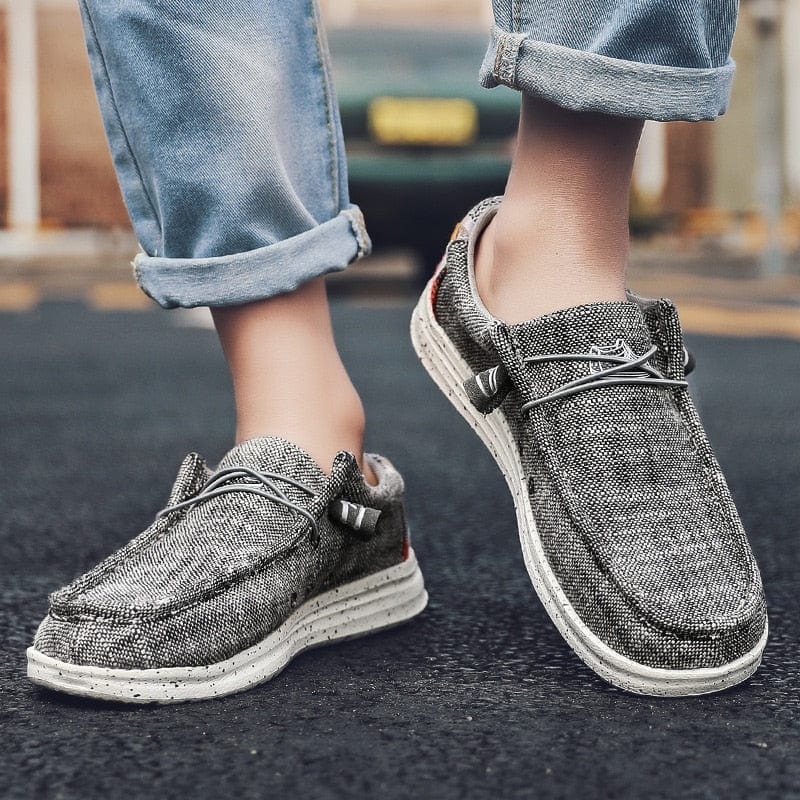 Men's Large Size Breathable Denim Canvas Casual Sneakers