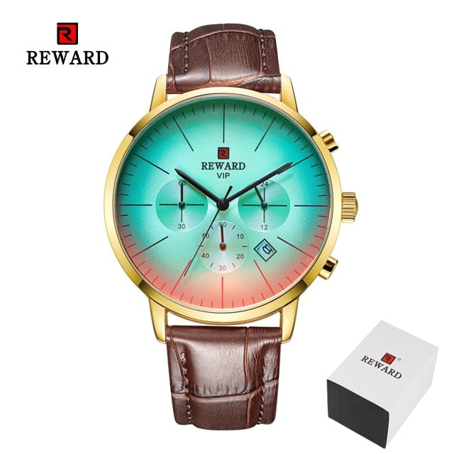 Men's Stainless Steel Chronograph Business Watch
