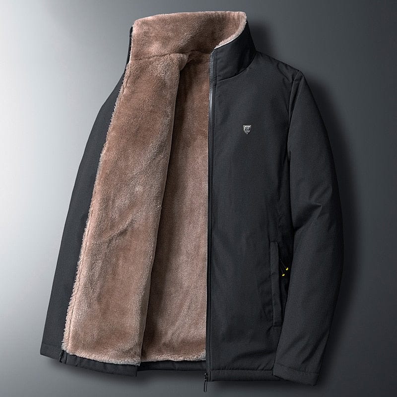Men's Plus Size Fleece Lined Padded Winter Parka