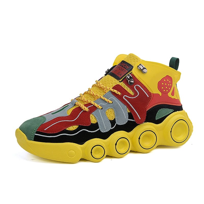 Men's Thick-Sole Luminous Outdoor Running Walking Sneakers