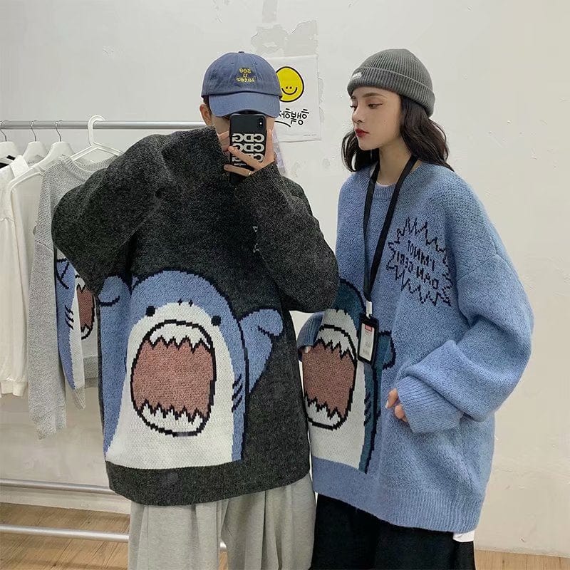 Men's Oversized Patchwork Turtleneck Sweater 2026, Grey Korean Style High Neck