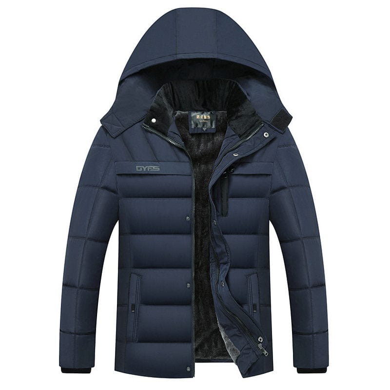 Men's Thick Hooded Waterproof Winter Parka Overcoat