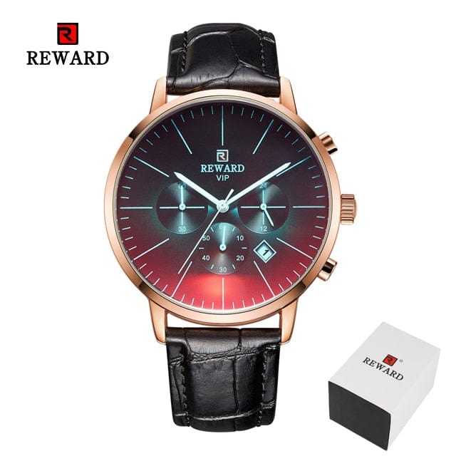 Men's Stainless Steel Chronograph Business Watch