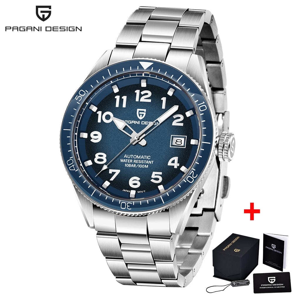 Men's Stainless Steel Automatic Sports Business Watch