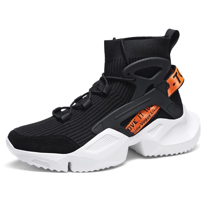 Men's High Top Breathable Knit Sock Running Sneakers