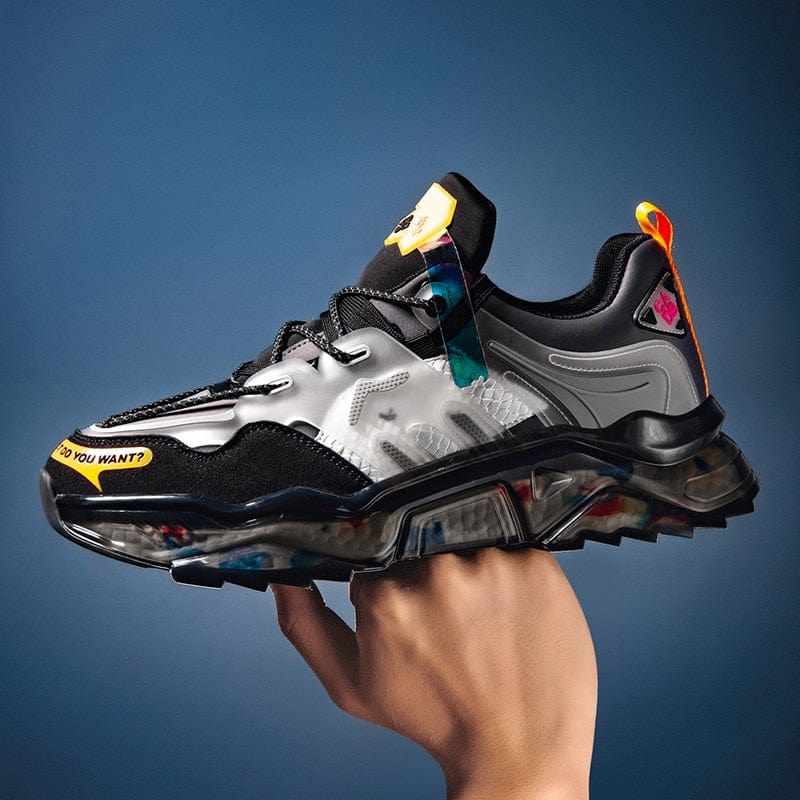 Men's Lightweight Elastic Running Jogging Outdoor Sports Sneakers