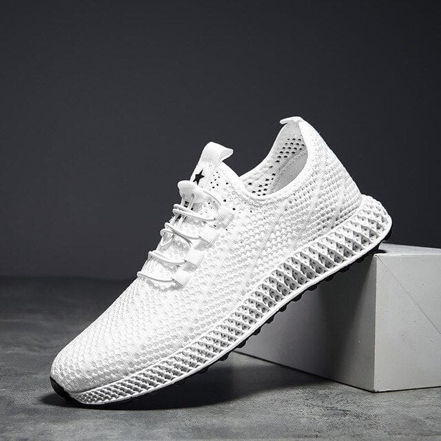 Men's Lightweight Mesh Lace-Up Walking Sneakers