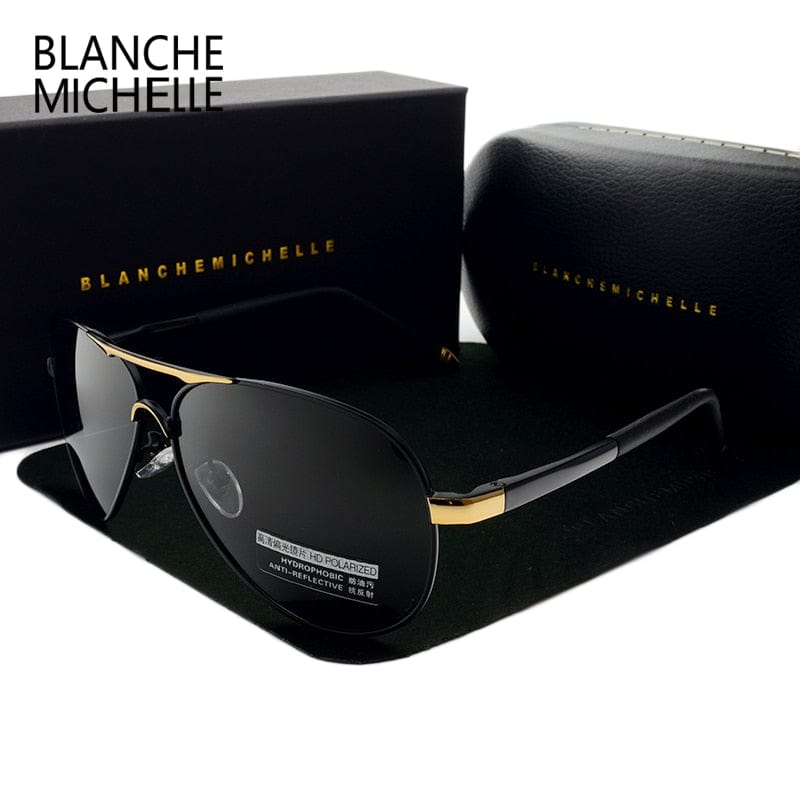 Men's Vintage Polarized Pilot Sunglasses UV400