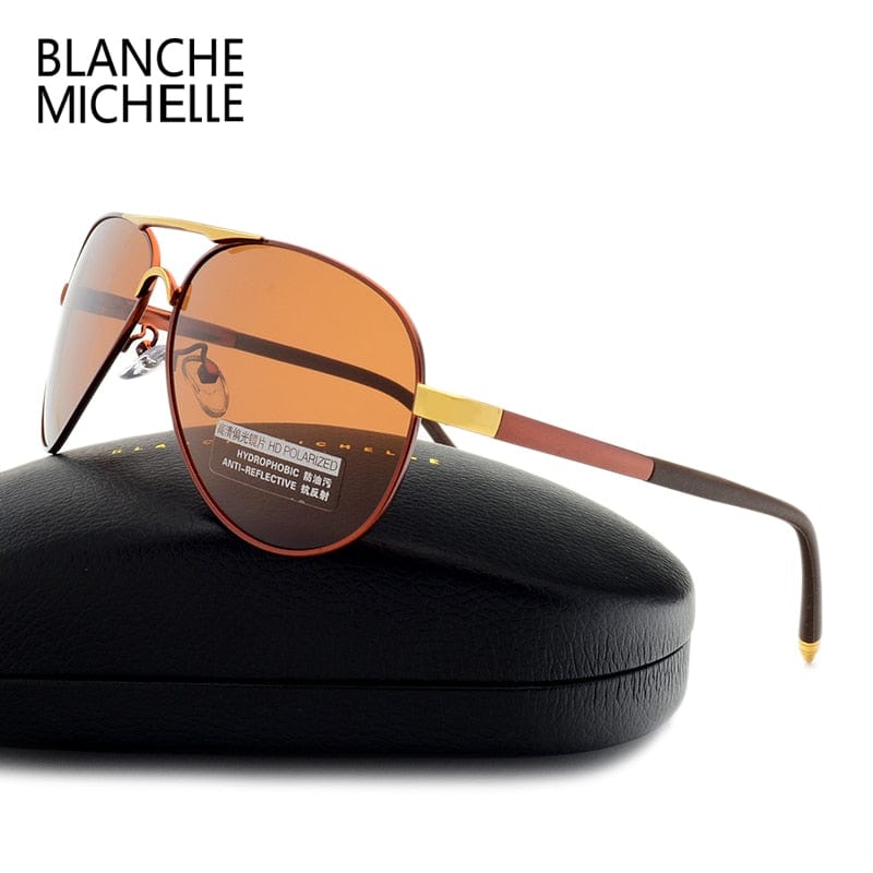 Men's Vintage Polarized Pilot Sunglasses UV400