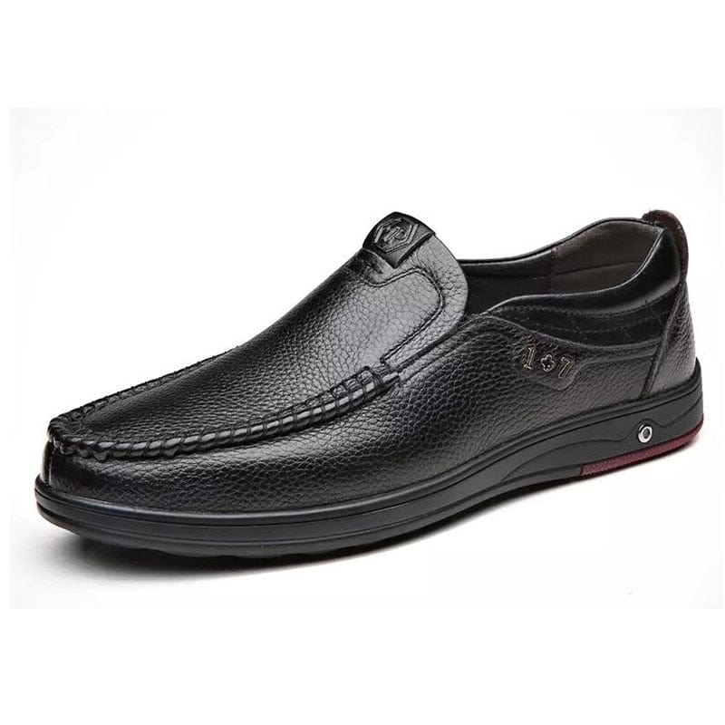 Men's Genuine Leather Slip-On Loafers