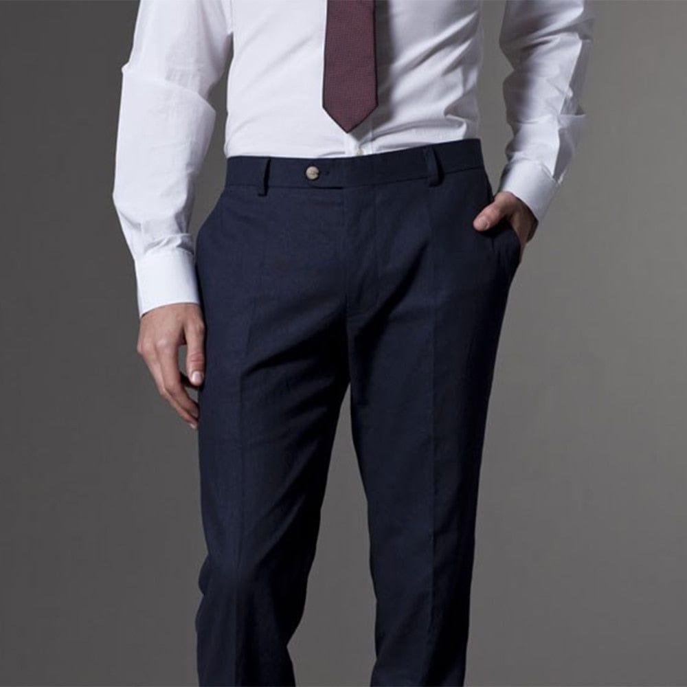 Men's Custom Light Navy Blue Wedding Tuxedo Suit with Pants
