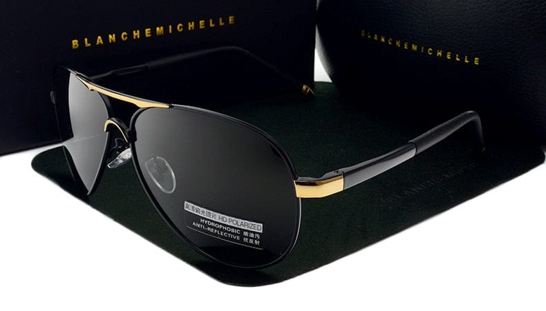 Men's Vintage Polarized Pilot Sunglasses UV400