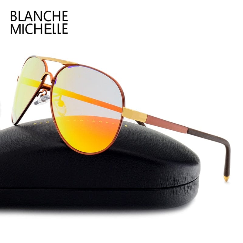 Men's Vintage Polarized Pilot Sunglasses UV400