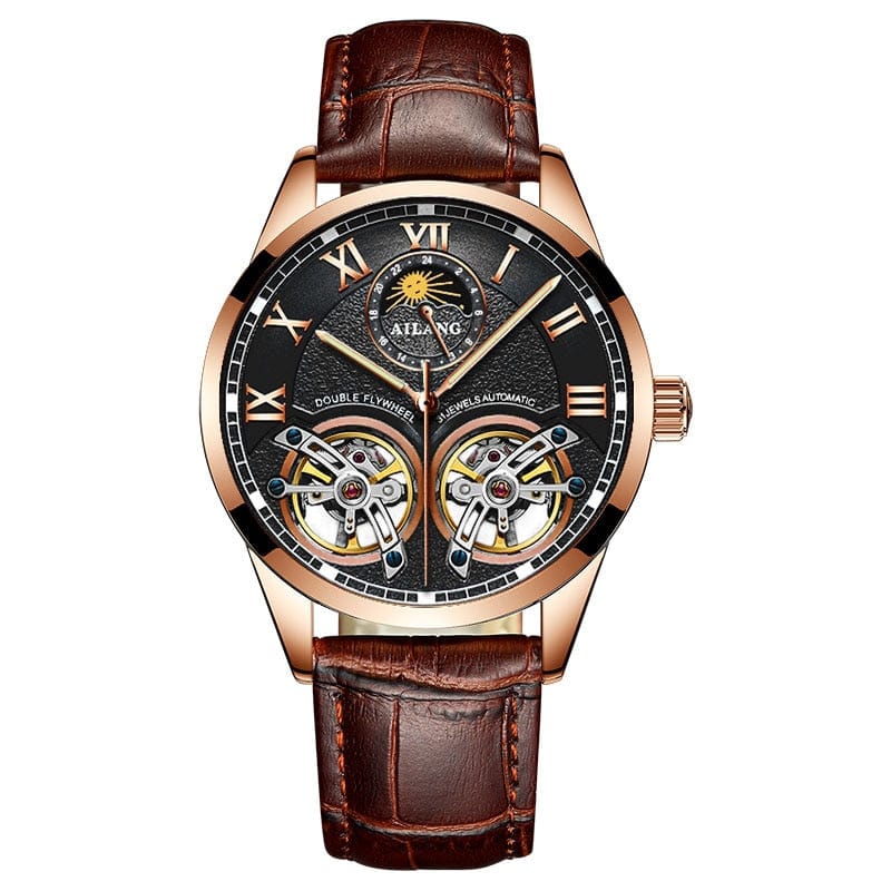 Men's AILANG Double Flywheel Automatic Mechanical Watch