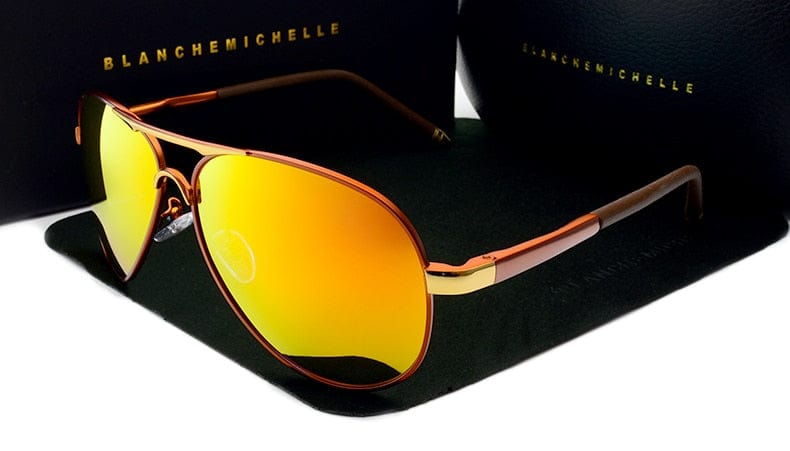 Men's Vintage Polarized Pilot Sunglasses UV400