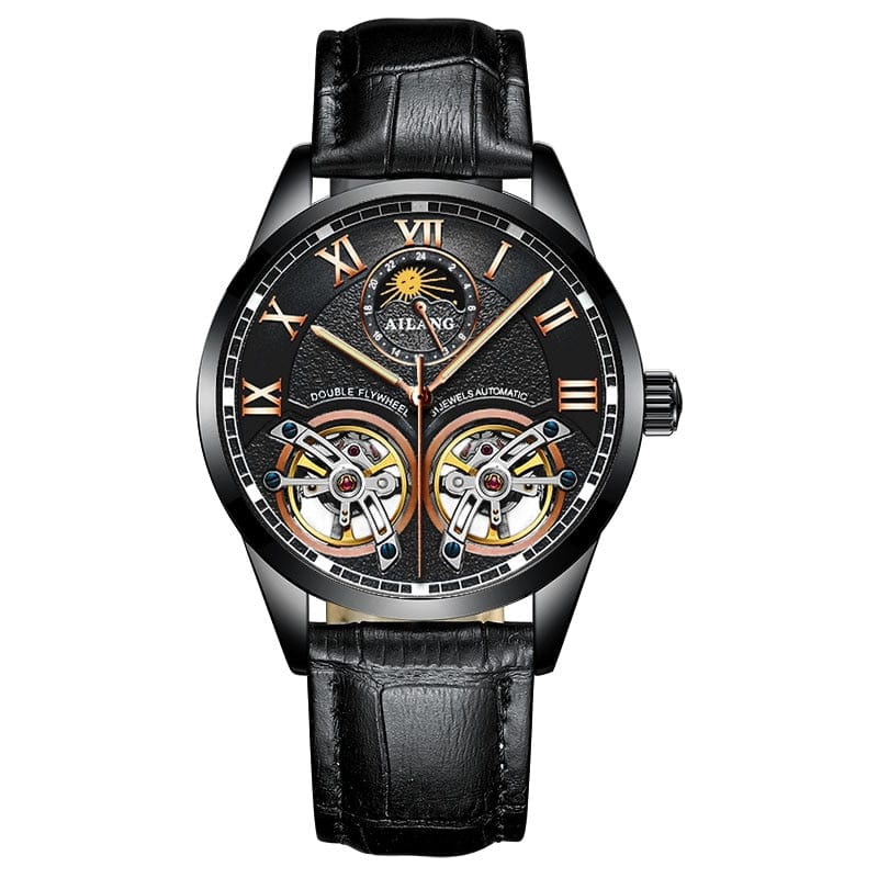Men's AILANG Double Flywheel Automatic Mechanical Watch