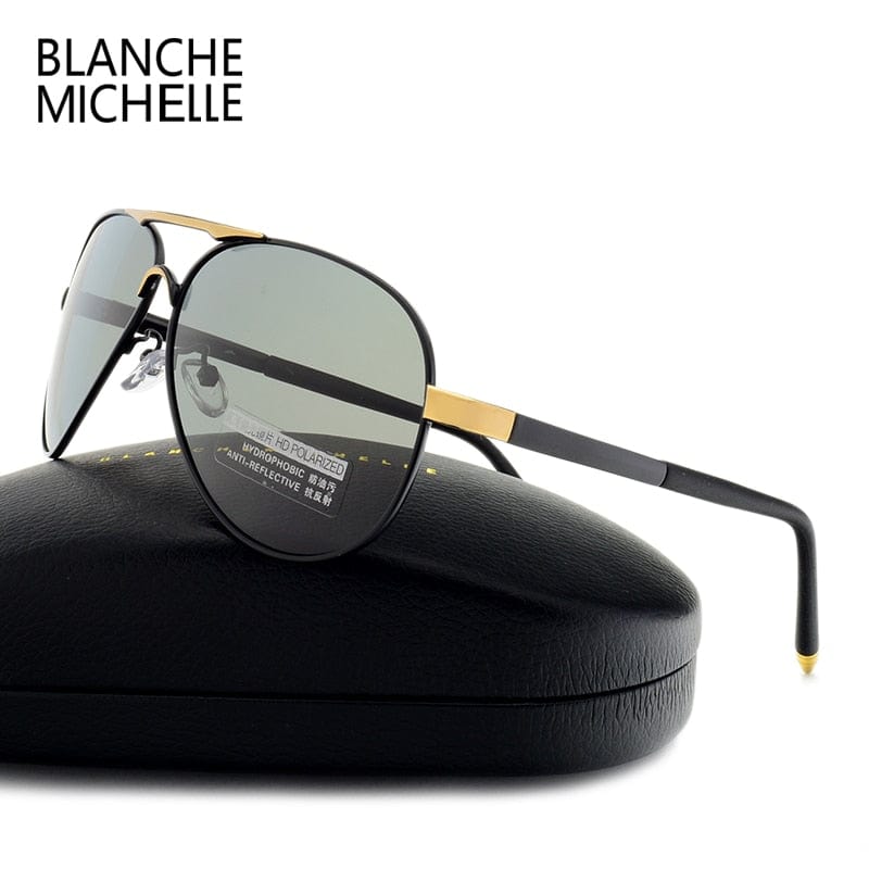 Men's Vintage Polarized Pilot Sunglasses UV400