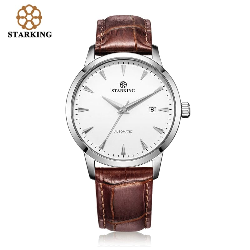 Men's 40mm Ultra-Thin Sapphire Mechanical Watch, Splash-Resistant