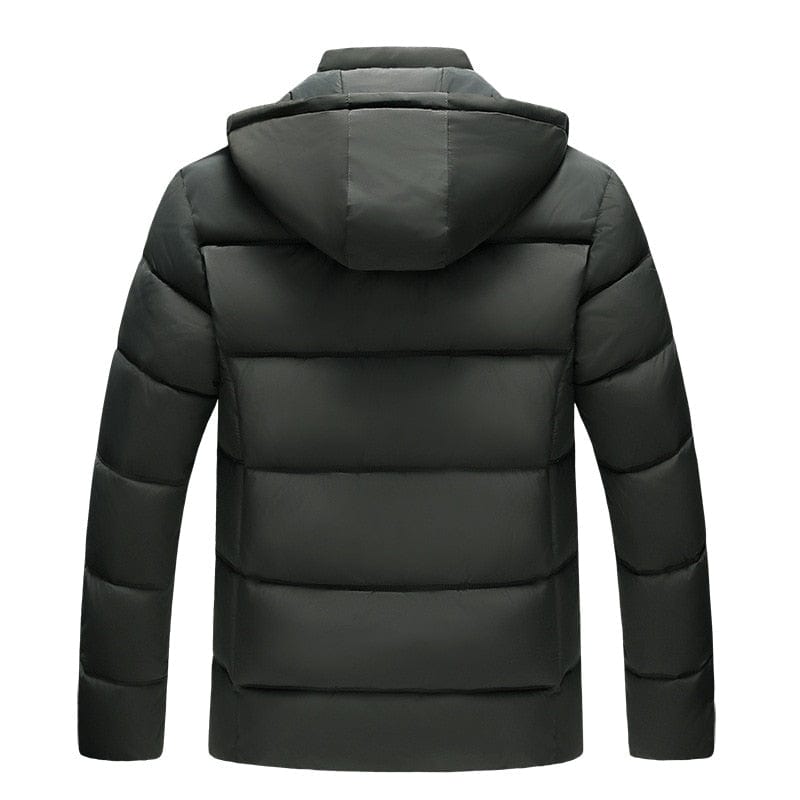 Men's Thick Hooded Waterproof Winter Parka Overcoat