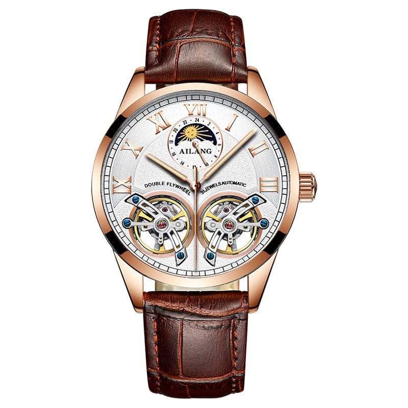 Men's AILANG Double Flywheel Automatic Mechanical Watch