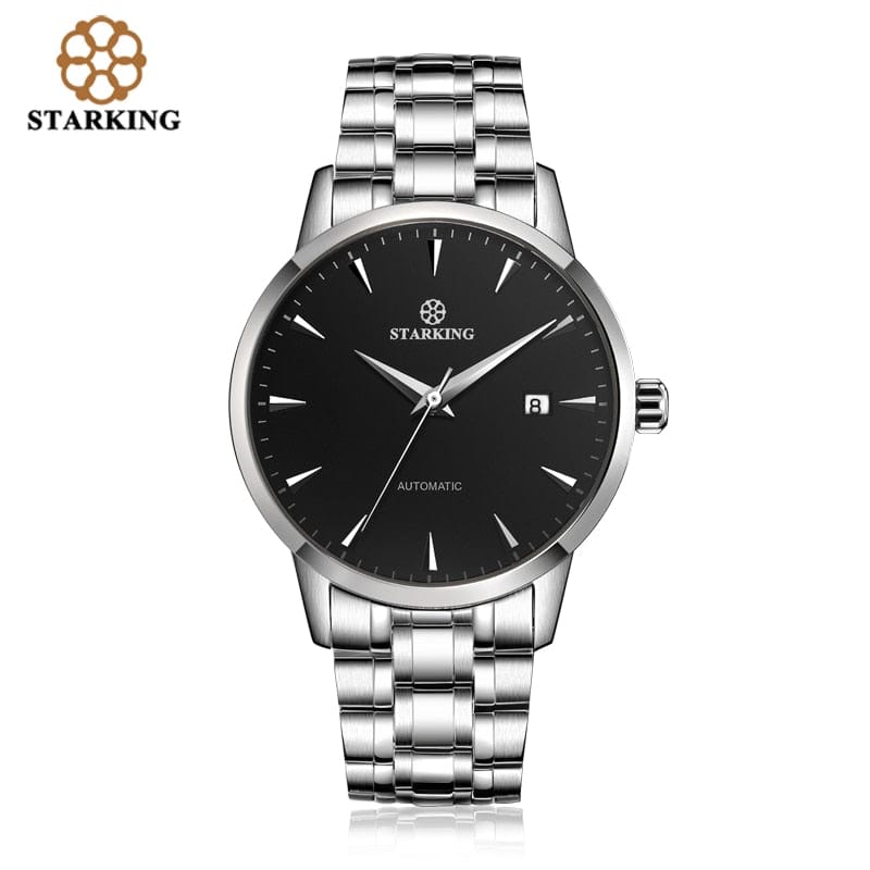 Men's 40mm Ultra-Thin Sapphire Mechanical Watch, Splash-Resistant
