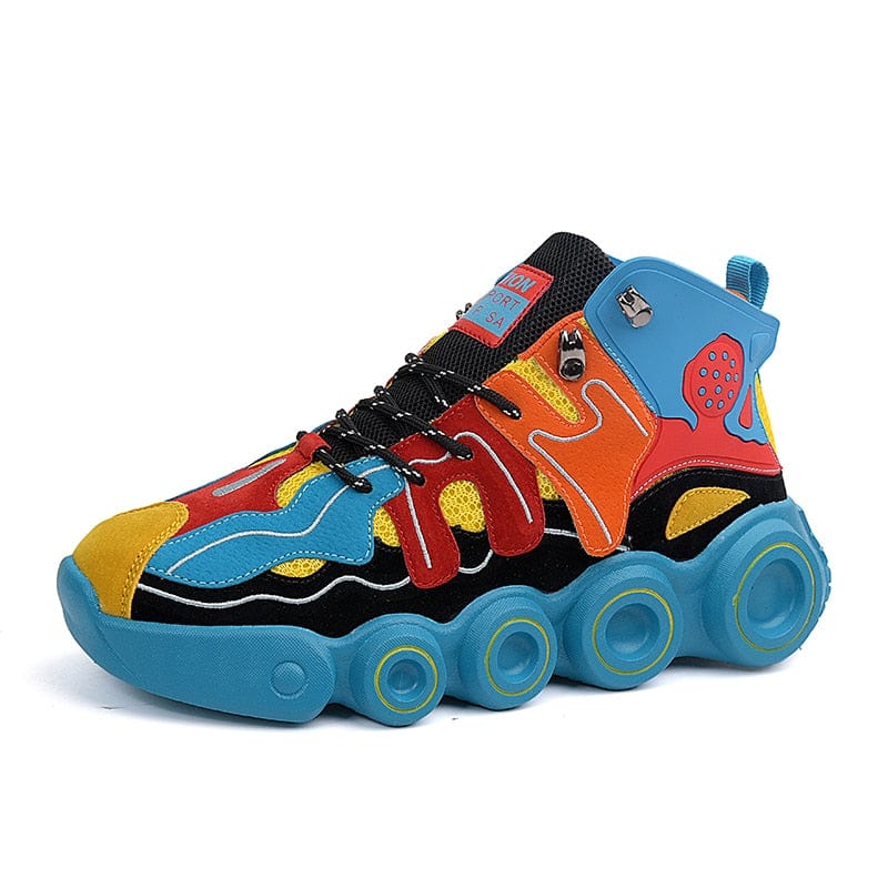 Men's Thick-Sole Luminous Outdoor Running Walking Sneakers