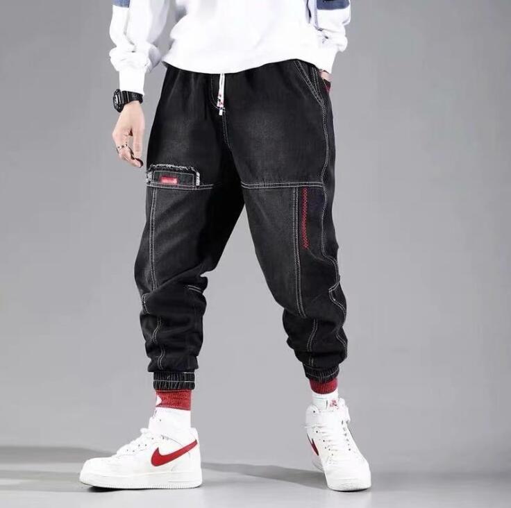 Men's Baggy Hip Hop Ankle Denim Jeans