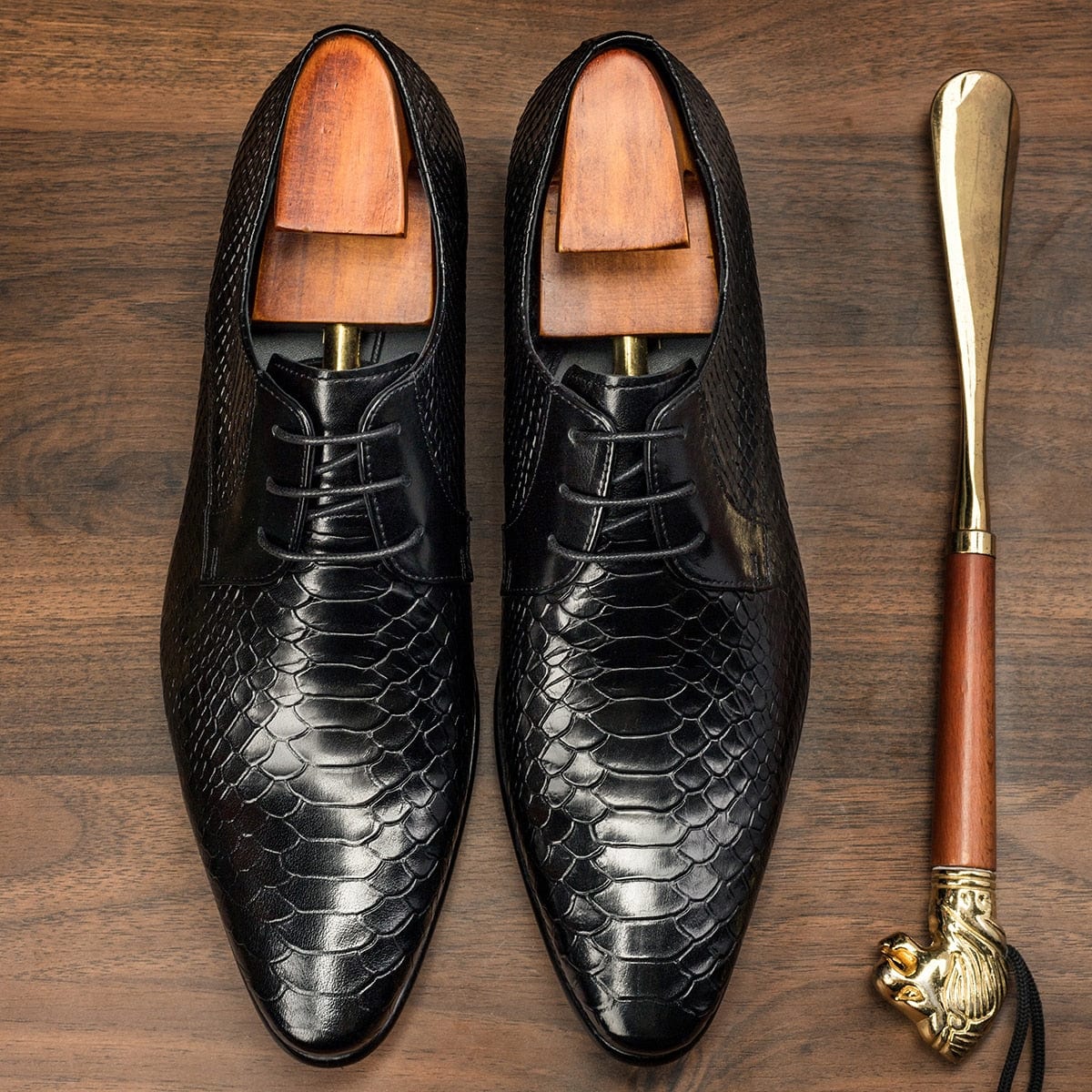 Men's Handmade Two-Tone Formal Derby Dress Shoes