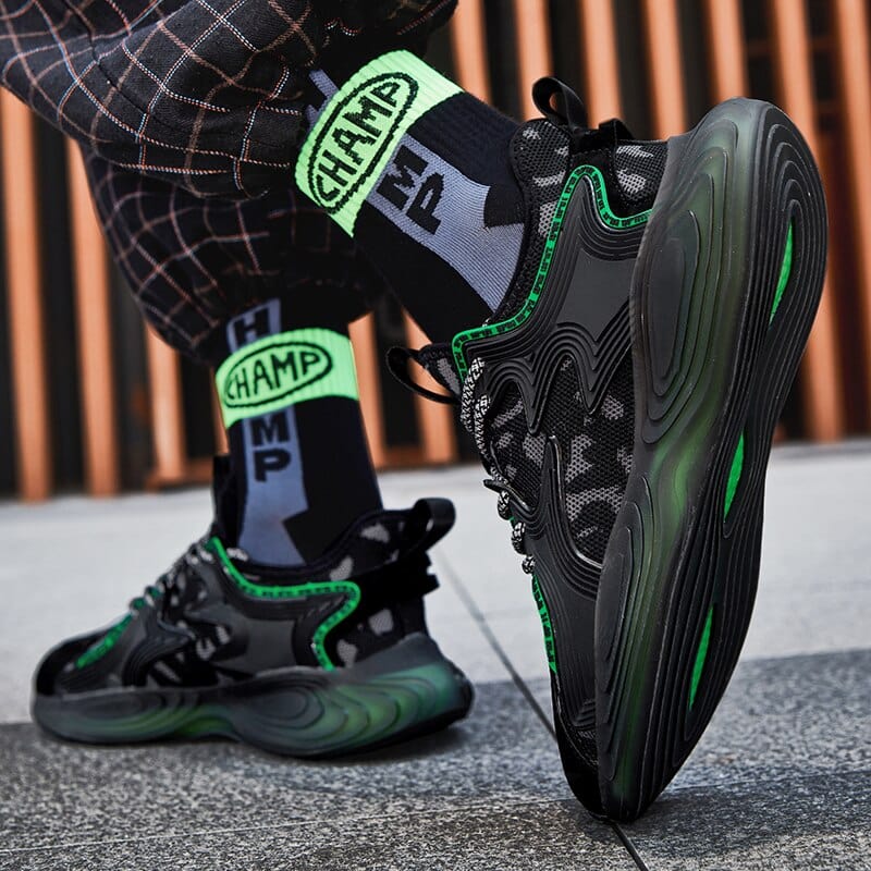 Men's Breathable No-Slip Running Sneakers, Outdoor Jogging Sports Shoes