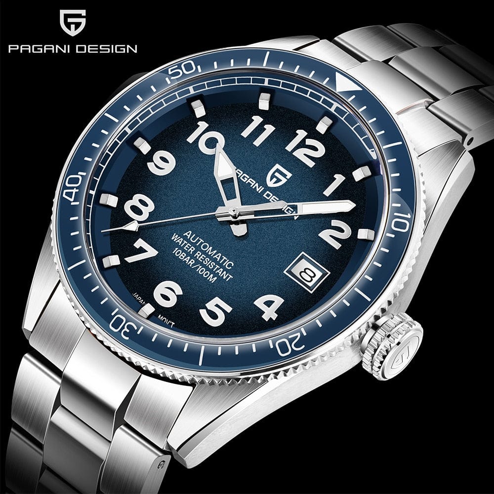 Men's Stainless Steel Automatic Sports Business Watch