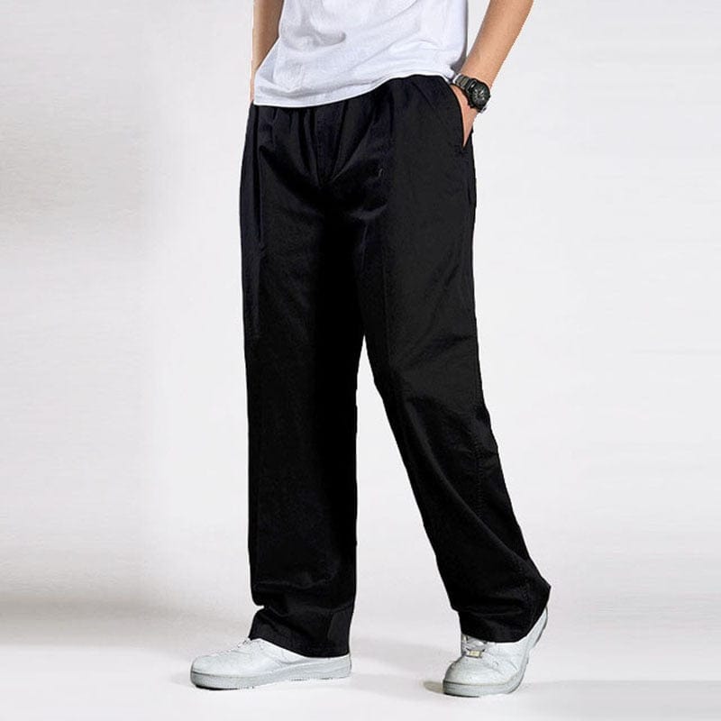 Men's Cotton Loose Multi-Pocket Cargo Pants Joggers