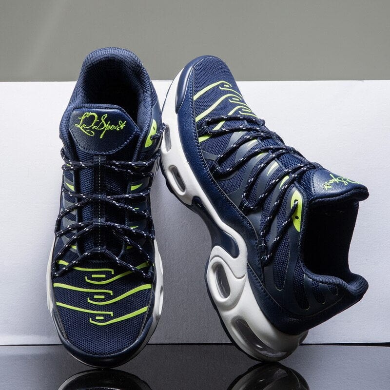 Men's Lightweight Breathable Lace-Up Outdoor Jogging Sneakers