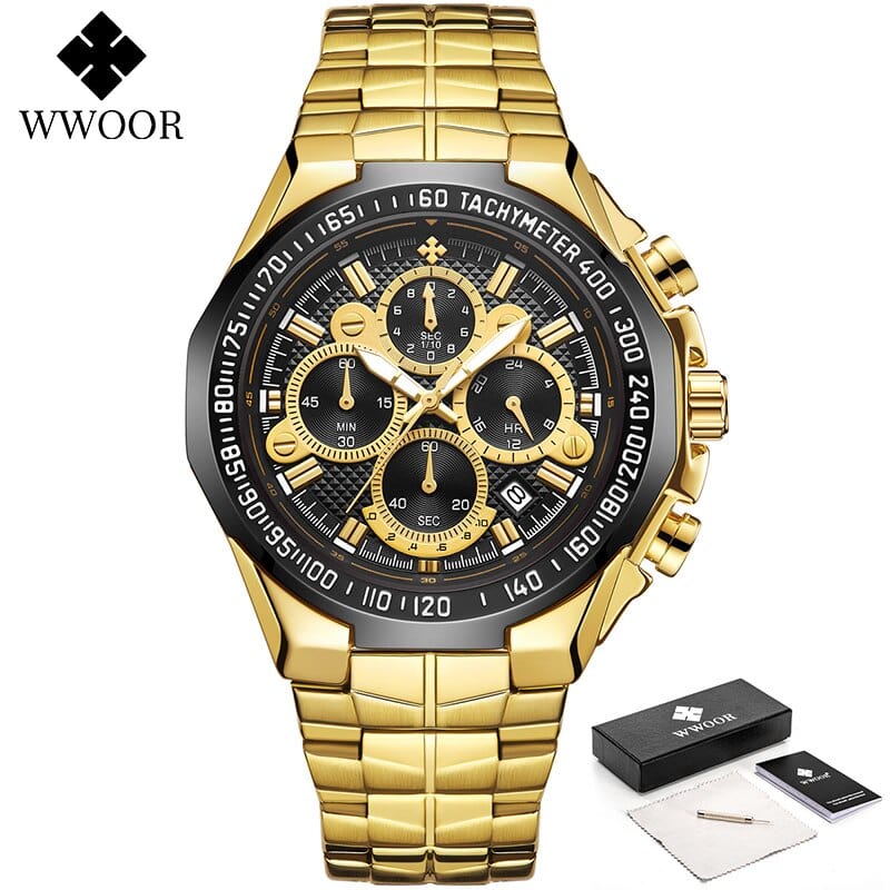 Men's Classic Sport Quartz Chronograph Watch 2026, Stainless Steel